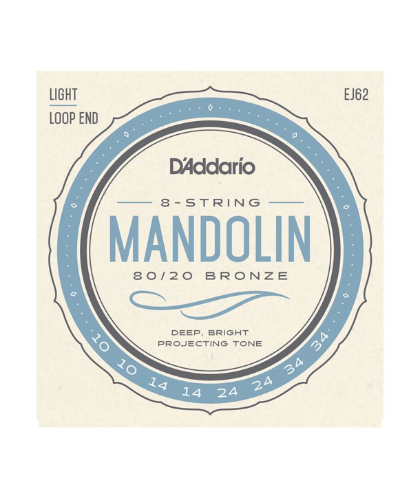 Jeu de cordes pour Mandoline Acoustique en Bronze 80/20