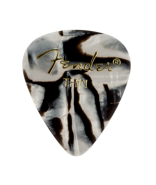 Lot de 12 médiators Fender 351 Shape Zebra thin