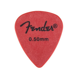 Lot de 12 médiators Fender 351 Shape Touring Red thin