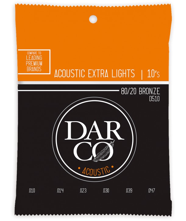 Westerngitarresaiten 80/20 Bronze Extra-light 10-47