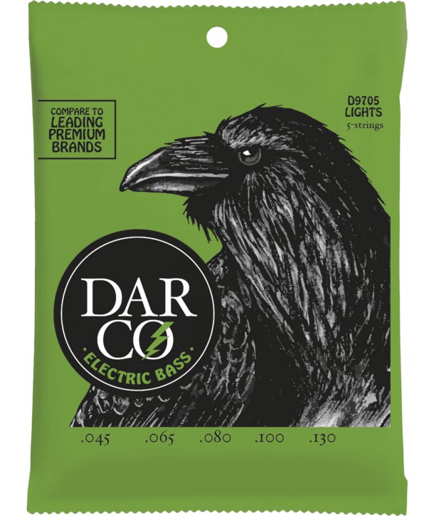 Juego de 5 cuerdas para bajo Nickel and Steel 45-130