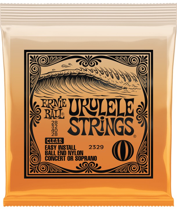 Ukulele strings set Clear Nylon Ball end