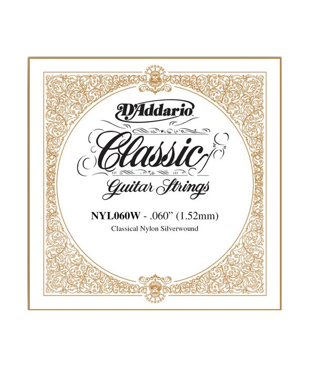 Single Classical Guitar Silver Wound 060