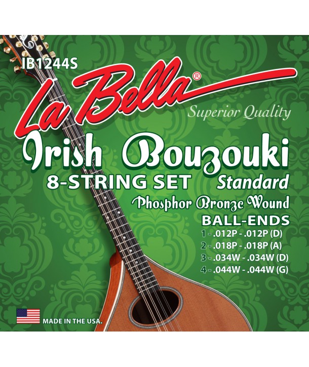 8 Strings set for Irish Bouzouki ball ends Standard