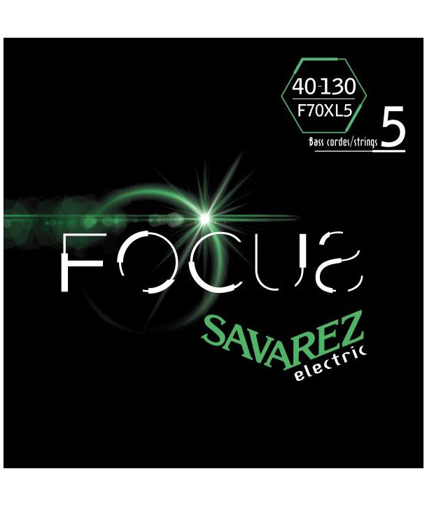 Jeu de 5 cordes pour basse Focus Extra-Light 40-130