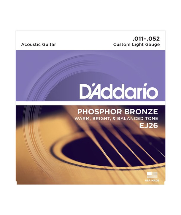 6-Pack Acoustic strings set Phosphor Bronze Custom-light 11-52