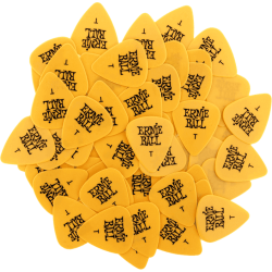 Lot de 6 médiators Standards fins jaunes