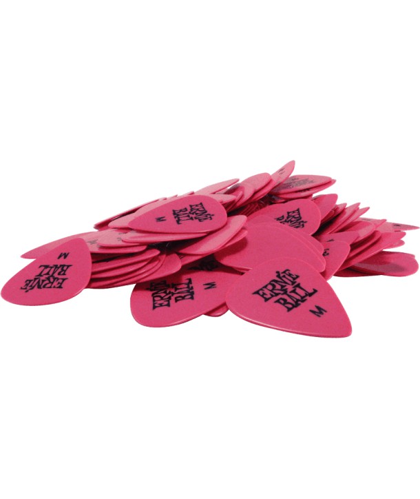 6-Pack standard Plektren medium pink