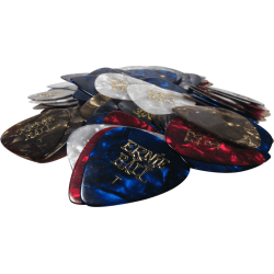 6-pack picks thin Assorted Pearloid Color