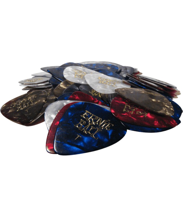 6-pack picks thin Assorted Pearloid Color