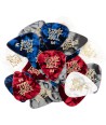 6-Pack Plektren medium Assorted Pearloid Color