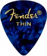 Lot de 6 médiators Fender 351 Shape Premium thin blue moto