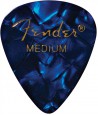 Lot de 6 médiators Fender 351 Shape Premium medium blue moto