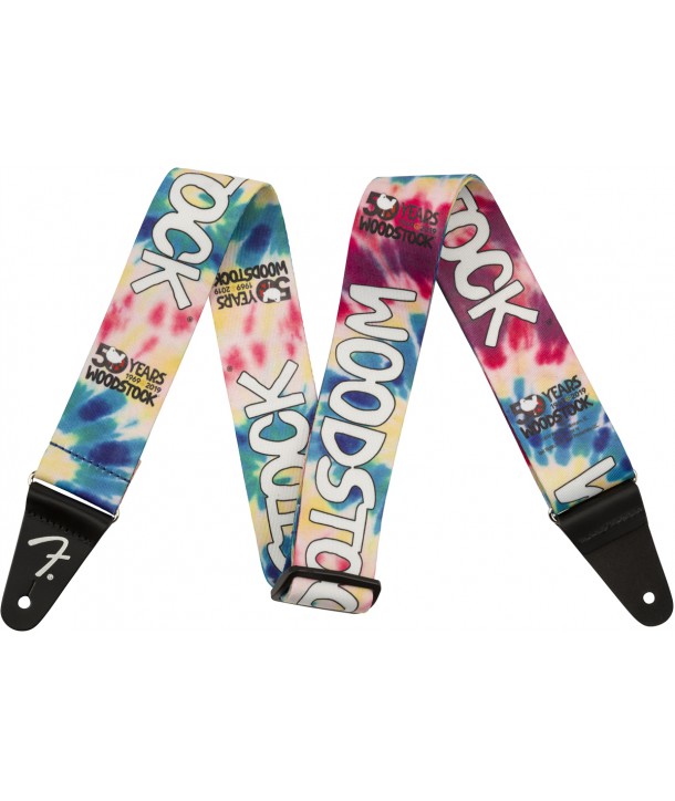Courroie Fender Woodstock Multi-Color Tie Dye 