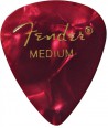 Lot de 6 médiators Fender 351 Shape Premium medium red moto