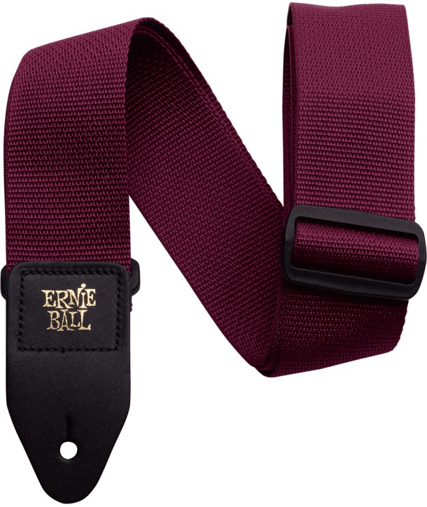Polypro Ernie Ball strap Burgundy