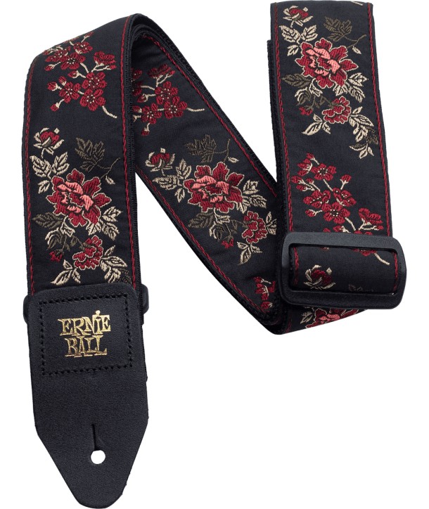 Courroie Ernie Ball Jacquard Red Rose