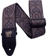 Jacquard Ernie Ball Gitarrengurt Gold and black paisley