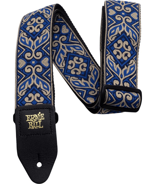 Courroie Ernie Ball Jacquard Tribal blue