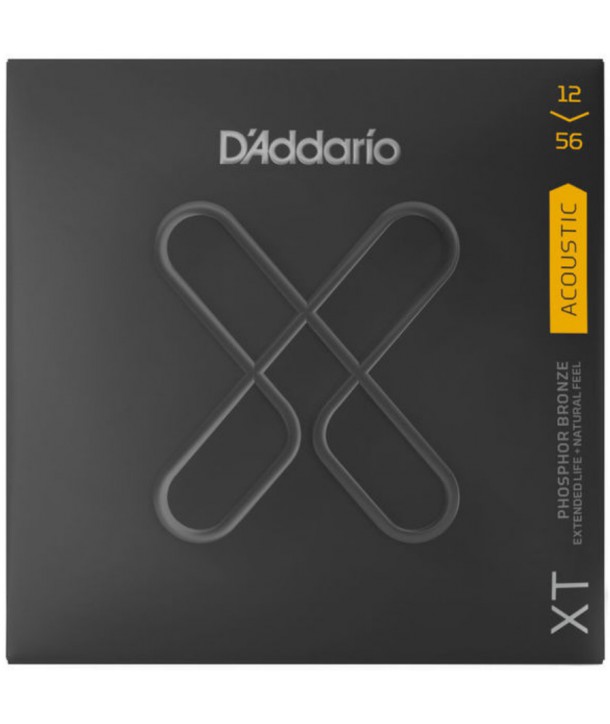 Jeu de cordes acoustiques XT Phosphore Bronze Light Top/Medium Bottom 12-56