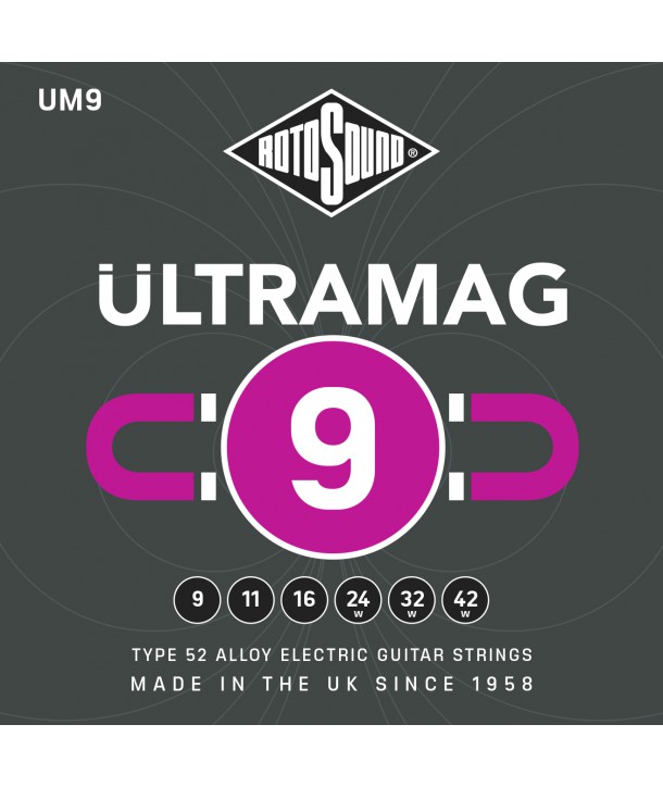 Juego de cuerdas eléctrica Ultramag 9-42