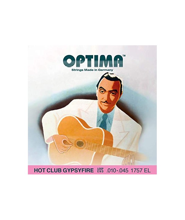 Jeu de cordes manouche à Boucle Hot Club Gypsyfire Extra Light 10-45