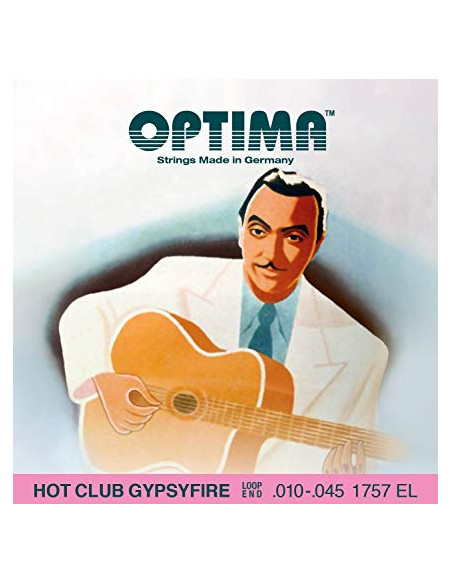 Jeu de cordes manouche à Boucle Hot Club Gypsyfire Extra Light 10-45