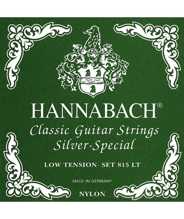 Jeu de cordes classiques Silver-Spécial low tension Hannabach vert