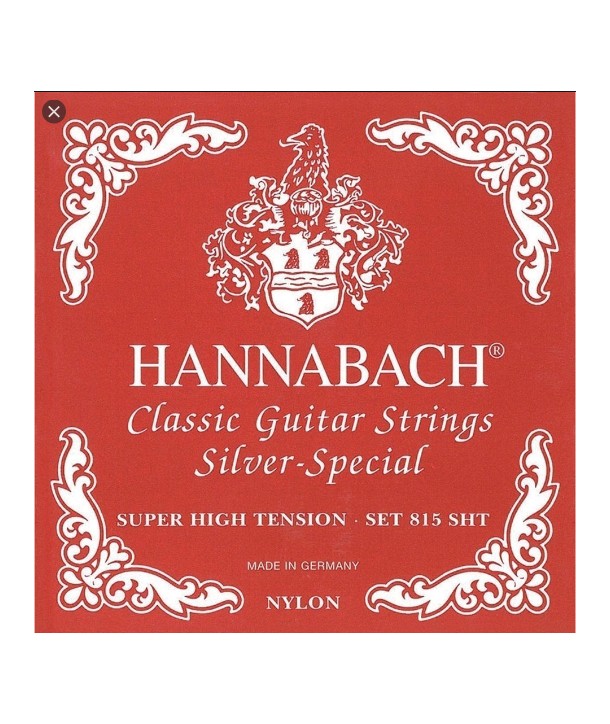 Jeu de cordes classiques Silver-Spécial Tension très Forte Hannabach rouge
