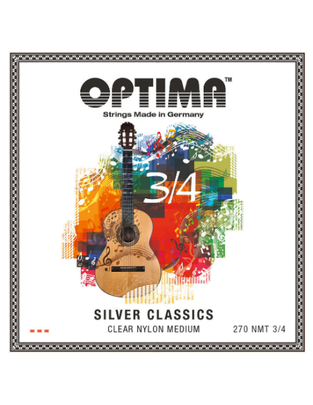 Strings for Classic Guitar Silver Classics 3/4