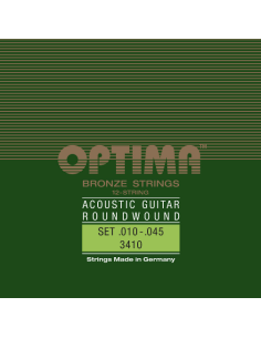 Jeu de 12 cordes pour guitare acoustique Bronze Strings 10-45