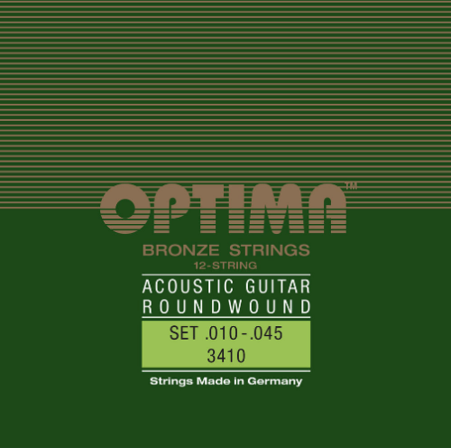 Jeu de 12 cordes pour guitare acoustique Bronze Strings 10-45