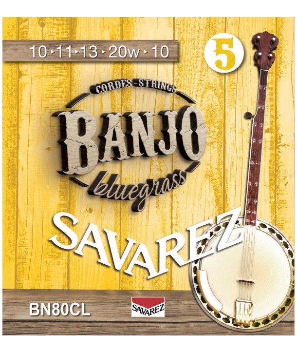 Juego de cuerdas para banjo bluegrass custom light