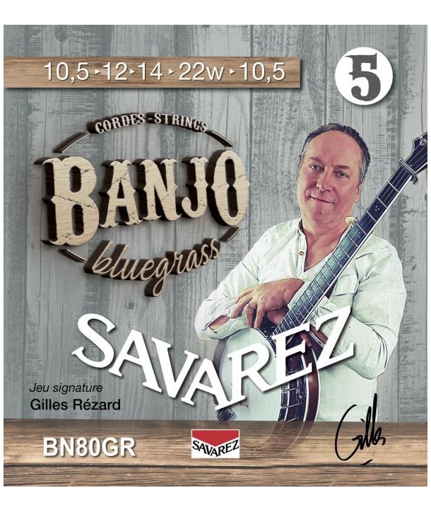 Banjo bluegrass strings set Gilles Rézard