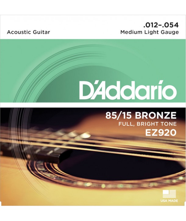 Acoustic strings set 85/15 American Bronze Medium light 12-54