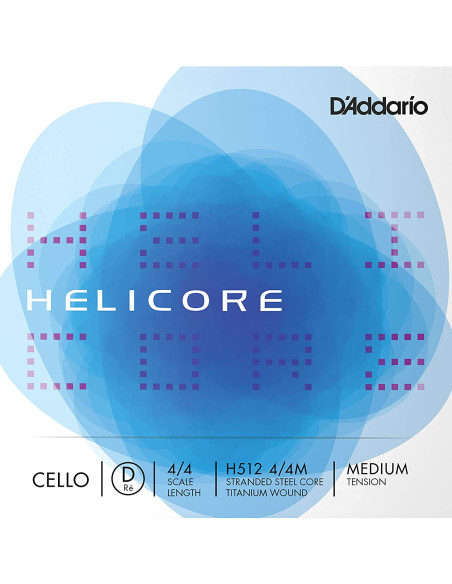 Corde à l'unité Ré Helicore Medium 4/4