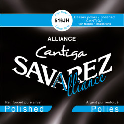 Corde Mi grave à l'unité Cantiga filé argent poli Tension forte