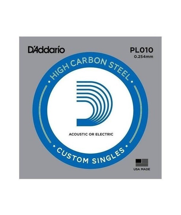 Acoustic or electric 5-Pack single string Plain Steel 10