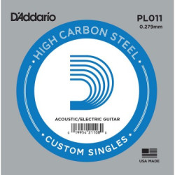 Acoustic or electric 5 single strings Plain Steel 11