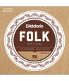 Classical strings set Folk Nylon Ball End 80/20 Bronze/Black Nylon Trebles 