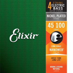 Jeu de Cordes Nanoweb Basse Acoustique Light 45-100 4 cordes