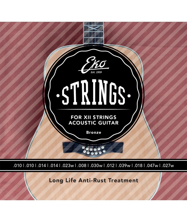Acoustic strings set 80/20 Bronze Extra-light 10-47