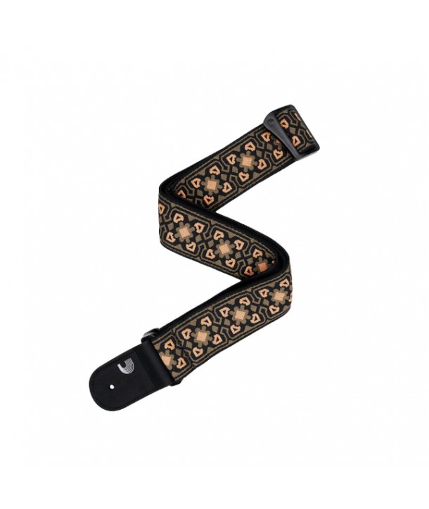 Courroie D'Addario Eco-Comfort jacquard tissé orange et marron