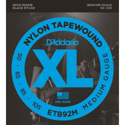 Jeu de cordes Basse nylon tapewound medium 50-105 medium scale