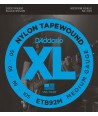 Jeu de cordes Basse nylon tapewound medium 50-105 medium scale