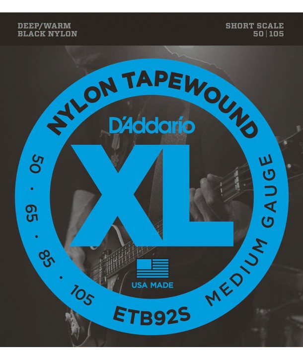 Jeu de cordes Basse nylon tapewound medium 50-105 short scale