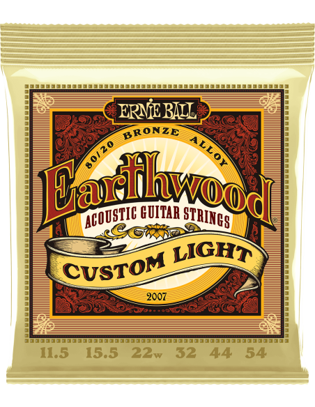 Jeu de cordes Folk Earthwood Bronze Custom Light 11,5-54