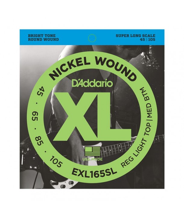 Jeu de cordes Basse XL Soft-regular 45-105 filé rond nickel