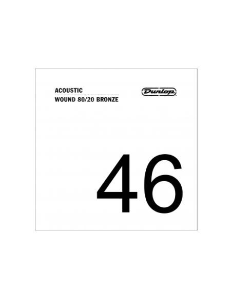 Unité 40 acoustique filée Dunlop 80/20 bronze