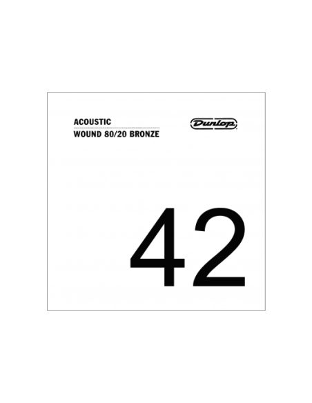 Unité 40 acoustique filée Dunlop 80/20 bronze